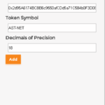 Adding AST Tokens to Metamask